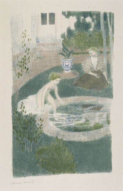 Le Reflet dans la fontaine (Reflection in the Fountain), 1897 by Maurice Denis